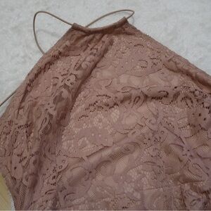 Tobi Lace Halter Dress